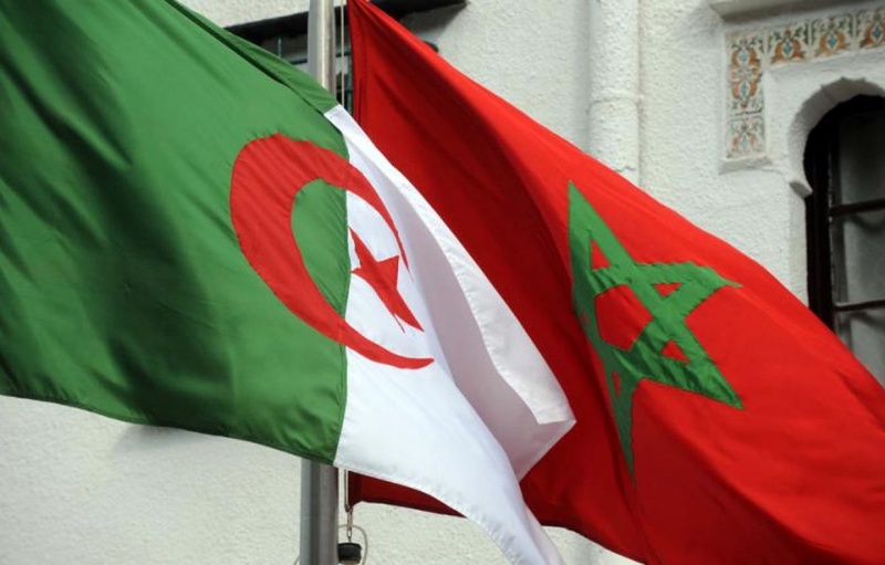 Algeria and Morocco flags. Photo  courtesy of english.al-akhbar.com