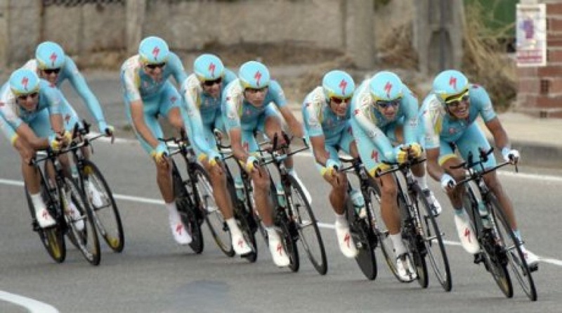 Astana team. Photo courtesy of  proteam-astana.com