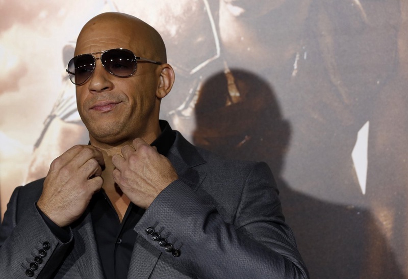 Cast member Vin Diesel poses at the premiere of "Riddick" in Los Angeles. ©REUTERS/Mario Anzuoni 