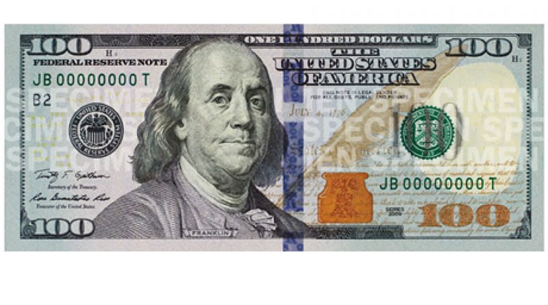 A new $100 bill. ©theatlantic.com