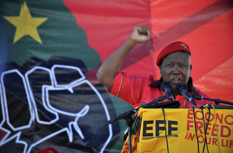 Julius Malema, president of the Economic Freedom Fighters (EFF). ©Reuters/Mujahid Safodien 