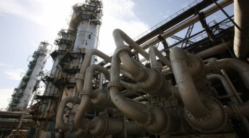 Shymkent oil refinery plant. Photo a courtesy of munaigaz.kz