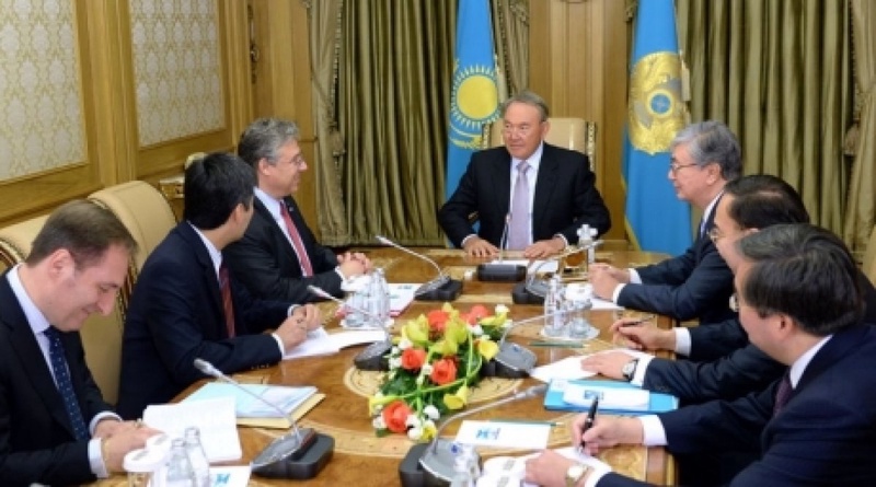 Nursultan Nazarbayev at the meeting with Filippo Lombardi. Photo ©akorda.kz