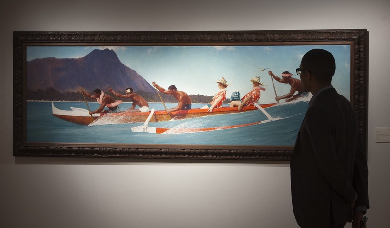 Norman Rockwell's The Thing to Do With Life is Live It! (Outrigger Canoe)". ©Reuters/Carlo Allegri 