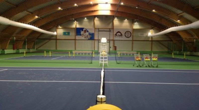 Tennis court in Kokshetau. Photo courtesy of the press-service of the Tennis Federation of Kazakhstan