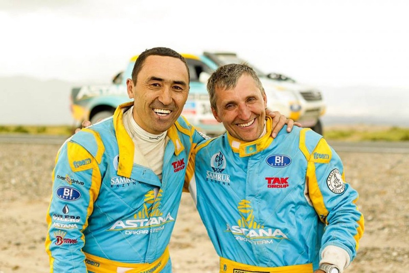 Aidyn Rakhimbayev and Vladimir Demyanenko. Photo courtesy of press-service of the Astana Motorsports