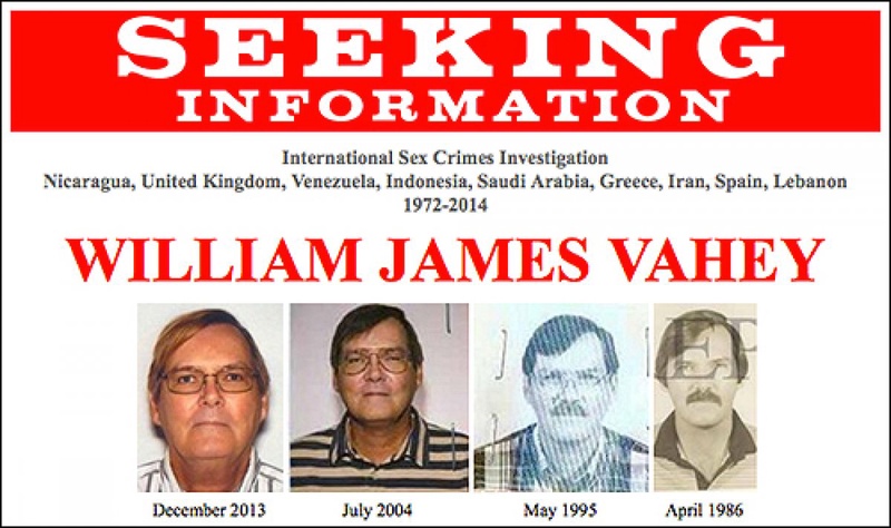 William James Vahey. Photo courtesy of fbi.gov