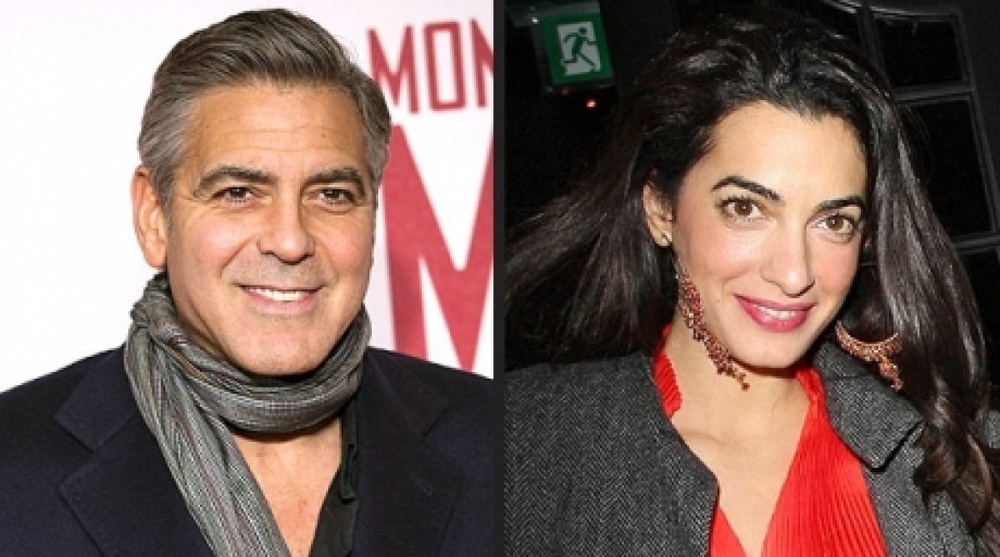 George Clooney and Amal Alamuddin. Photo courtesy of people.com