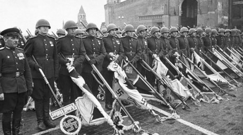 Victory Parade on Red Square in Moscow, 1945  ©Topwar.ru.