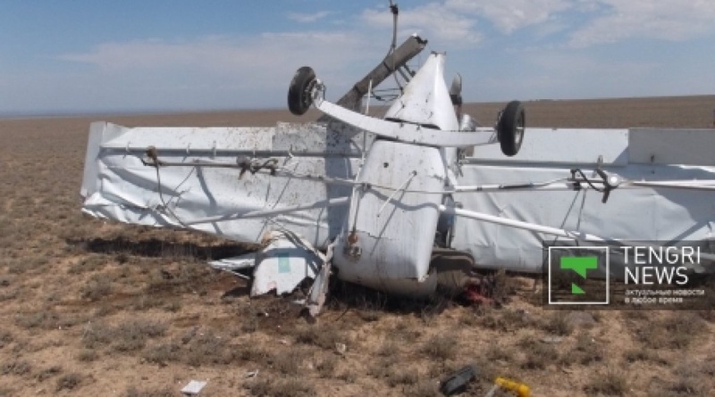 At the site of plane crash. ©tengrinews.kz