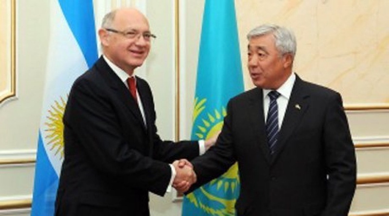 Foreign Affairs Minister of Kazakhstan Yerlan Idrissov has met the Foreign Minister of Argentina Hector Timerman. ©mfa.gov.kz