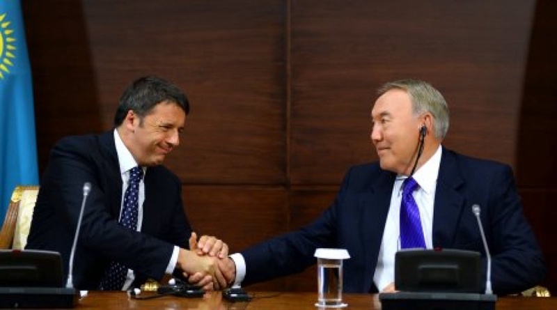 Nursultan Nazarbayev and Matteo Renzi. Photo courtesy of akorda.kz