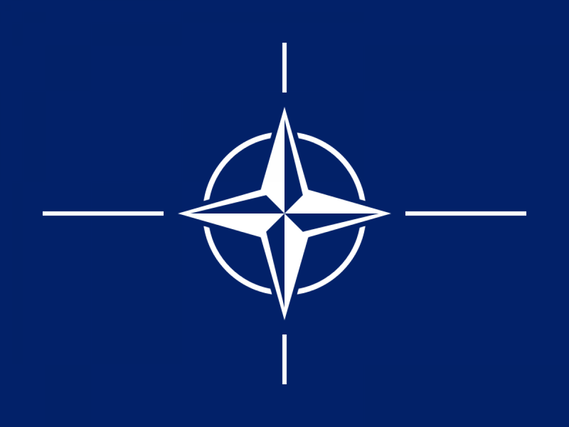 Flag of NATO. Photo courtesy of wikipedia.org