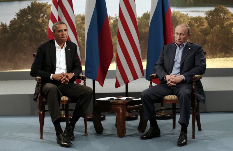 US President Barack Obama and Russian President Vladimir Putin. ©Reuters/Kevin Lamarque