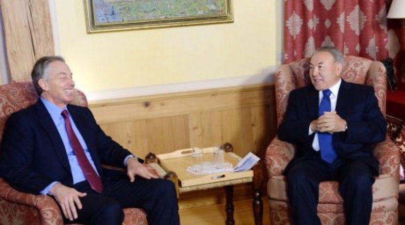 Kazakhstan President Nursultan Nazarbayev and ex-Prime-Minister of Great Britain Tony Blair. Photo courtesy of akorda.kz