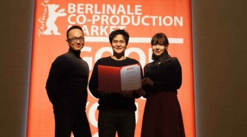 Emir Baigazin and producers Anna Vilgelmi and Alex Chang