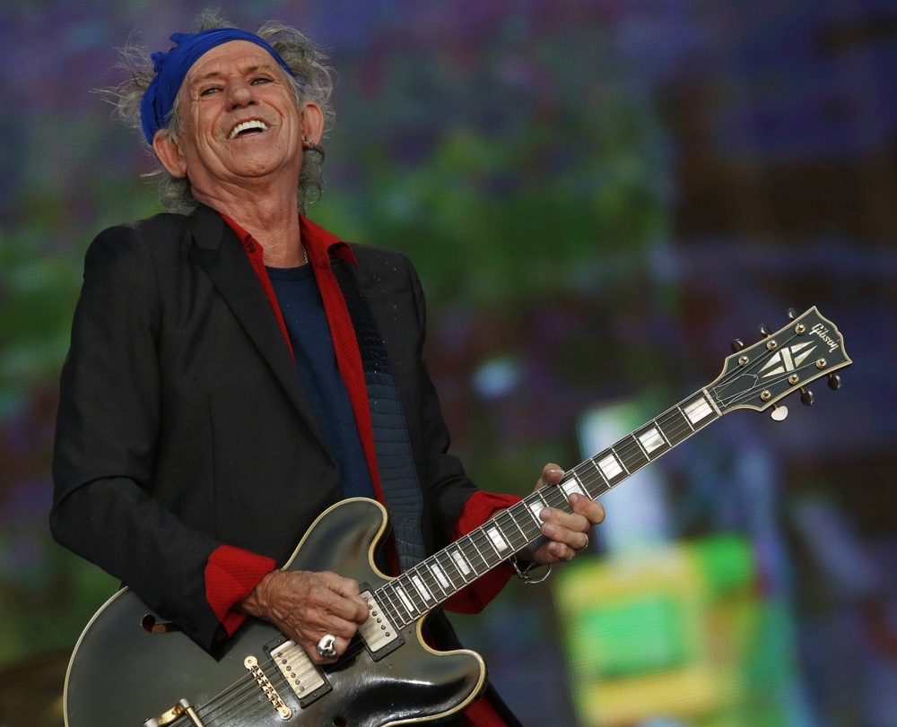 Keith Richards of the Rolling Stones. ©Reuters/Luke MacGregor 