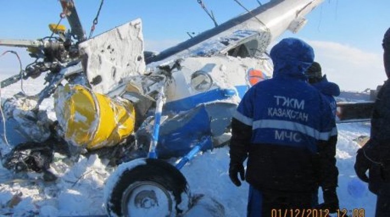 The accident site. ©Ministry of Emergencies of Kazakhstan