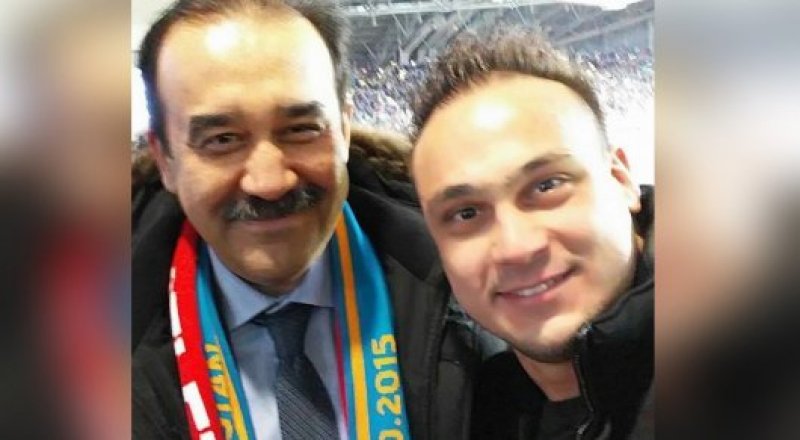 Karim Massimov and Ilya Ilyin. Photo courtesy of the athlete's Instagram page.