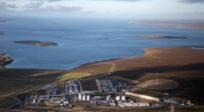 Shetland Gas Plant. Photo courtesy of Total.uk
