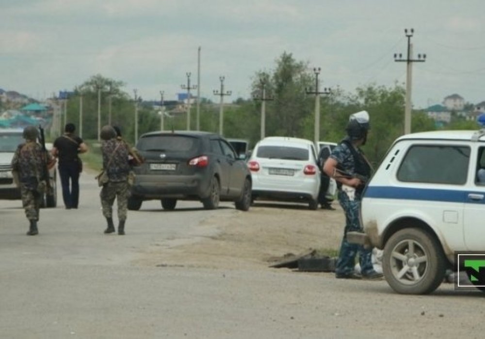 Police in Aktobe. ©Tengrinews