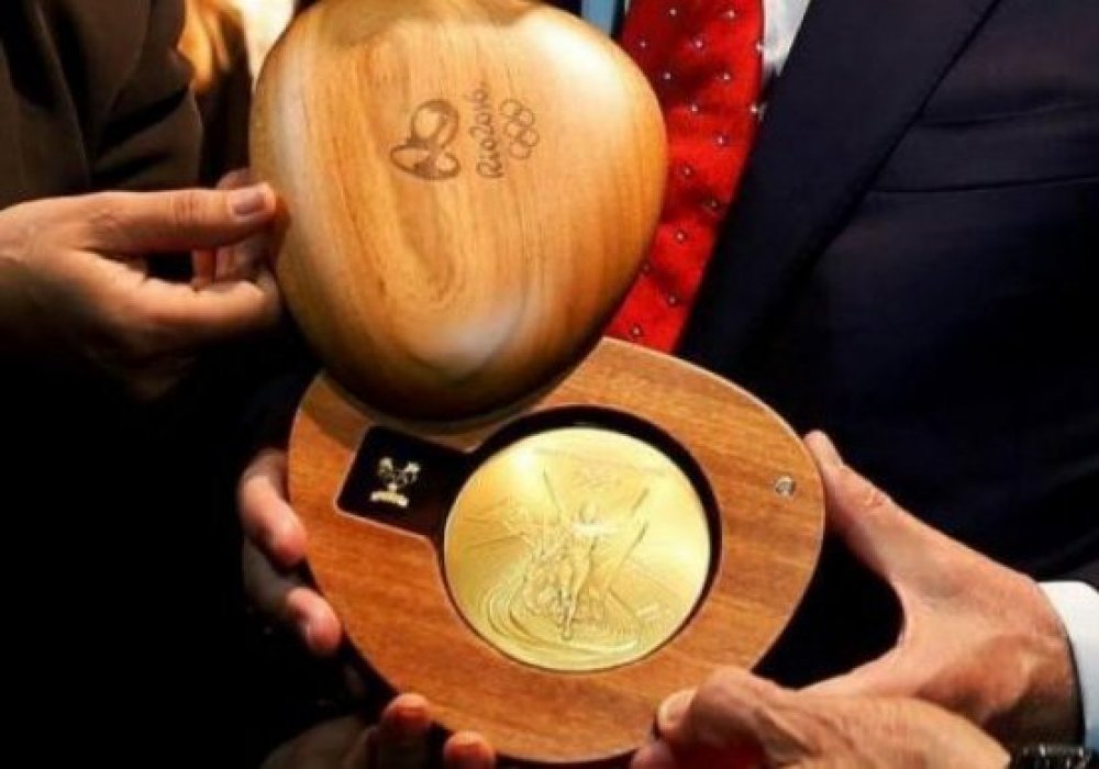 Gold medal of Rio Olympics. Photo courtesy of news.e23.cn