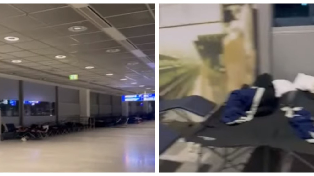 No hotel, just blankets: Kazakhs stuck in Frankfurt airport