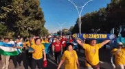 Uzbekistan fans supported Kazakhstan's national team at the World championship