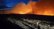 Large steppe fire occurred in Kazakhstan