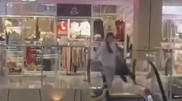 Man saved a child on the escalator in Astana at the last second