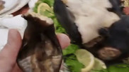 Kazakh child raised abroad surprised by ram's head