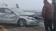 Photos and videos have emerged from scene of mass road accident in Almaty region