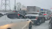 Residents of Astana suburbs cannot get home due to closed highway