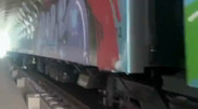 Graffiti removed from LRT carriages in Astana